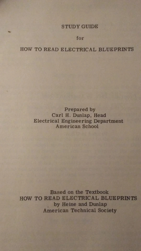 1949 AMERICAN TECHNOLOGY SOCIETY Study Guide How to Read Electrical Blueprints - Image 4 of 4
