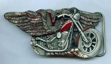 Belt Buckle Buckle Biker Motorcycle Motorcylce Chopper V-Twin Wings USA