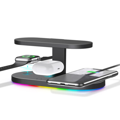 UV Sterilizer & Fast 3 in 1 Wireless Charging Station for Apple,Samsung+ Adapter