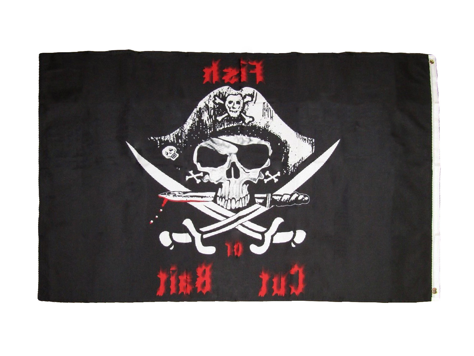 Bandiera Pirata Jolly Roger 3x5 Piedi (90x150 Cm) - Teschio Con Ossa