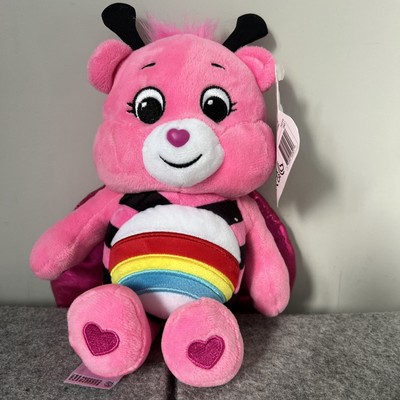 Care Bears 22 cm Bohne Plüsch - Bumbble Bee Cheer Bear Regenbogen 