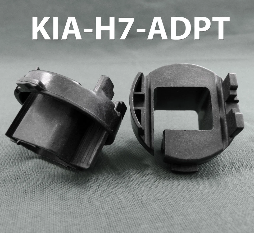 (2) H7 HID Bulbs Holders Adapters For Kia Forte Koup Kia Rio Halogen Headlights - Image 4 of 4