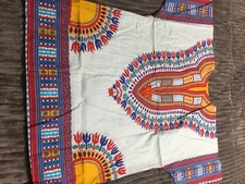 Large, Dashiki, White, Red  Blue, Men's, new with tags