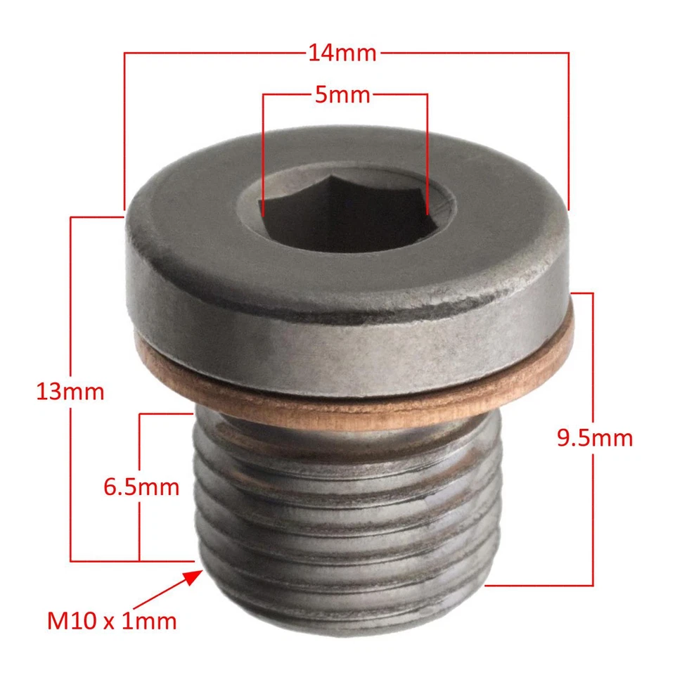 Bolt Plug For Cylinder Head Gasket Febi 101021 For Skoda Rapid Roomster 90281802 - Image 2 of 4
