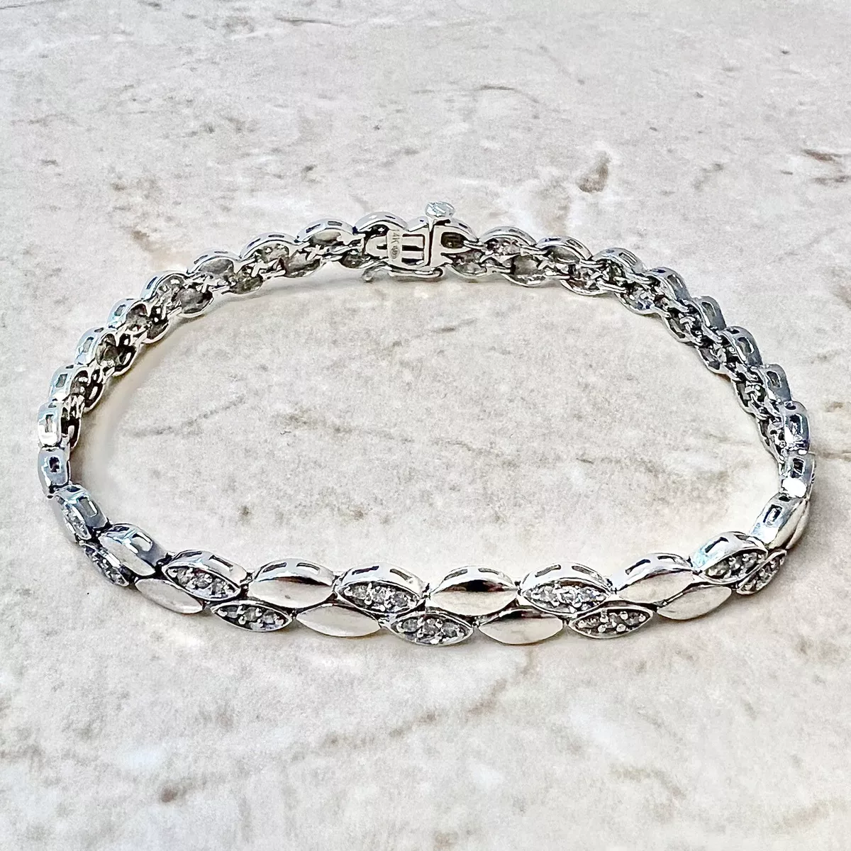 14 carat on sale diamond bracelet