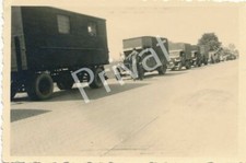 Photo WW II, Truck Column Convoy Soldiers B 1.73