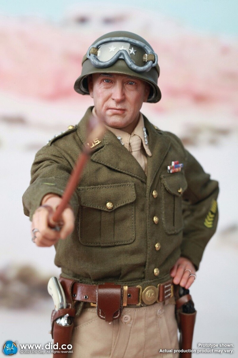 DID A80164 WWII US Army General George Smith Patton Jr. 1/6 Action