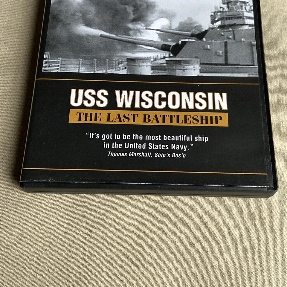 USS Wisconsin The Last Battleship (DVD 1992) U.S. Navy Documentary Nautical Ship - Image 4 of 4