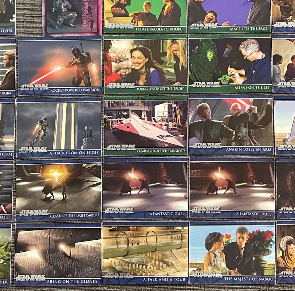 2002 Topps Star Wars Attack Of The Clones Trading Card Box 36 Packs Unsealed 116908165858