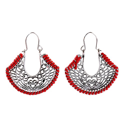 Mujeres Boho Patrón Retro Puño Ahuecado Elegante Gancho Pendientes Joyería Regalo - Imagen 103 de 140