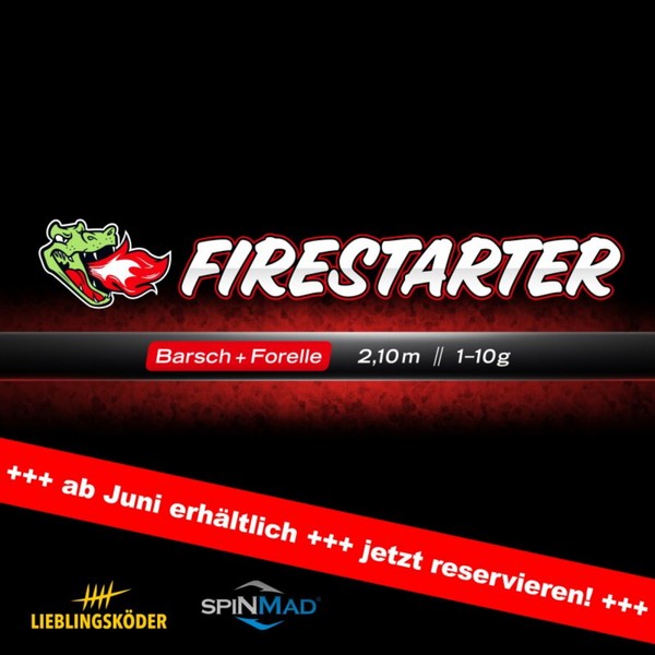 LieblingsköDer Firestarter Barsch + Forelle 2,10 M Wfg. 1 -10 G Spinnrute-image