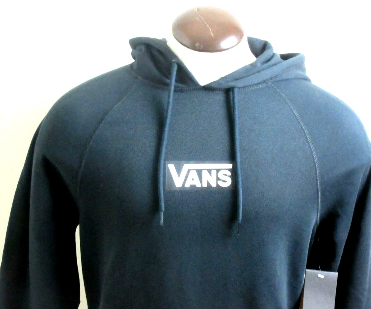 Vans Menu0026#039;s Versa Standard Pullover Hoodie Sweatshirt Black White Free  Ship NWT | eBay