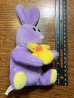 Lilac Bunny Rabbit  With Chick Plush 7” GAC 1999 Easter Stuffed Animal — photo 4