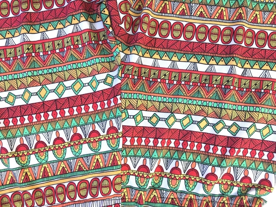 NUEVO CON ETIQUETAS Material Talla S Multi Elastizado Leggings Pantalones de Salón Sedosos Modernos Hippie BOHO Foto 2 de 2