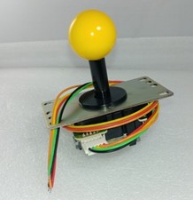 Japan Sanwa Joystick Yellow JLF-TP-8YT-SK  GT-Y  Harness Video Arcade Parts