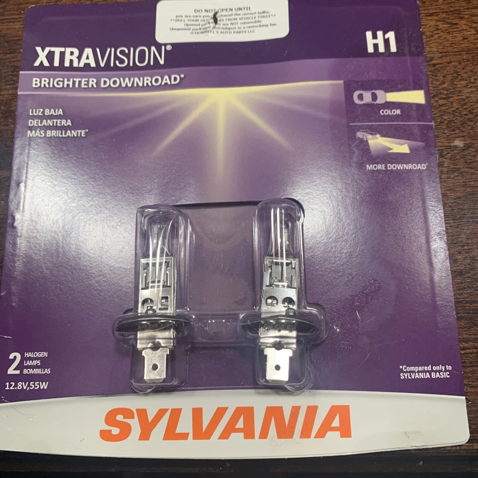 Lámparas halógenas Sylvania Xtra Vision H1 luz antiniebla actualización lámpara de repuesto ajuste original Foto 2 de 4