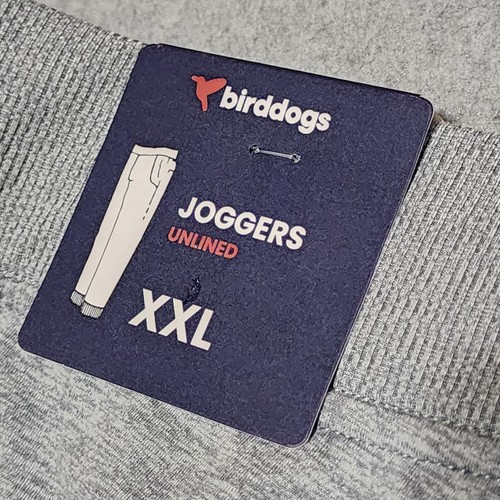 Birddogs XXL Jogger Grey $119 Retail Boom For Your Boomstick Zip Pocket Unlined - Bild 11 von 14