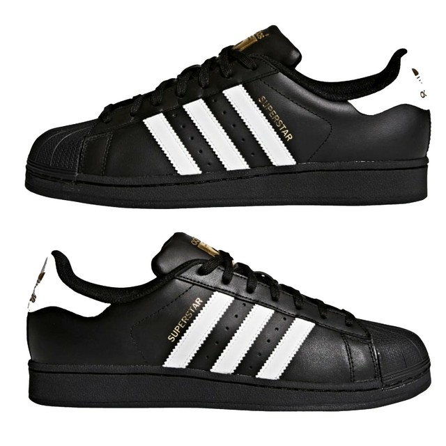 black superstars adidas