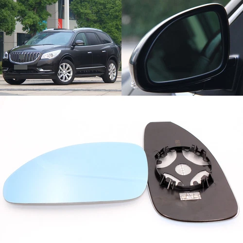 For Buick Enclave 2009-2014 Side View Door Mirror Blue Glass With Base Heated