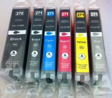 PGI270BK XL CLI271XL Ink for Canon Pixma MG6820 MG6821 MG6822 MG7720 MG5720 6PK