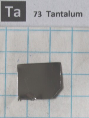Tantal Metall Blech 99,95%  1 x  1 Gramm Tantalum Metal Sheet Element 73