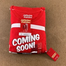 Jammies For Families Men's Large Tall Red Santa Graphic 2 Piece Pajama Set NWT