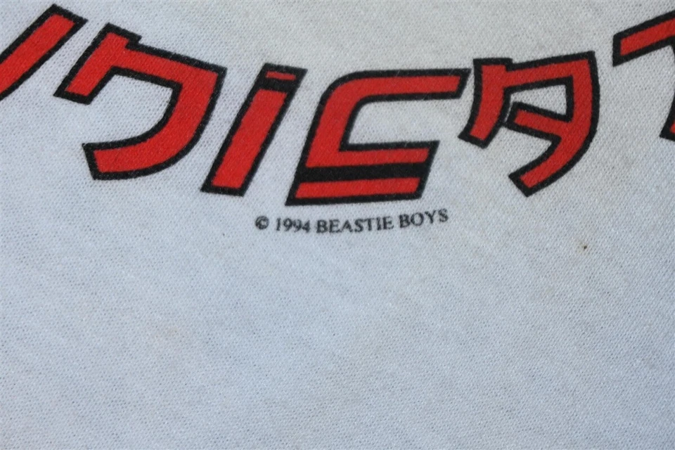 Camiseta de colección años 90 BEASTIE BOYS MALA COMUNICACIÓN HIP-HOP DEADSTOCK NUEVA CON ETIQUETAS TIMBRE XL  Foto 4 de 4