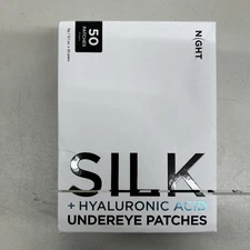 Night Silk + Hyaluronic Acid Undereye Patches 50 patches - *Open Box*