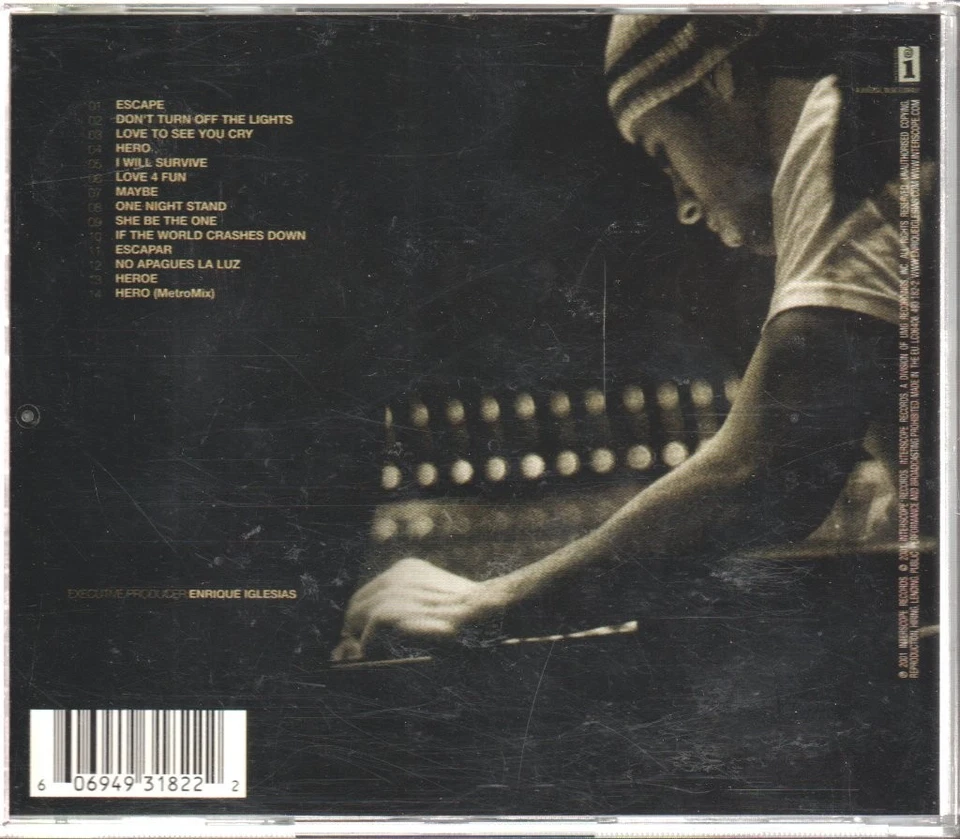 Enrique Iglesias Escape CD UK Interscope 2001 Has info sticker on front 4931822 - Bild 2 von 2