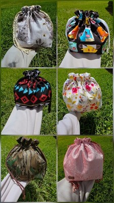 Soft Square Bottom Drawstring Bag/Pouch