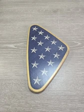 Longaberger 2009 Presidential Inaugural Basket Wood Crafts Lid Stars Triangle