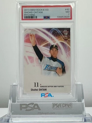 SHOHEI OHTANI 2013BBM ROOKIE EDITION PITCHING #42 PSA7!ROOKIE CARD!LOWPOP!