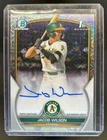2023 Bowman Draft Jacob Wilson Chrome Auto HTA Choice Refractor 1st #28/150