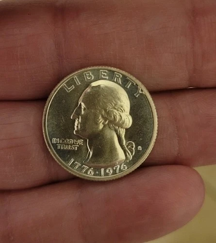1976-S Washington Silver Quarter. 40% SILVER. BU