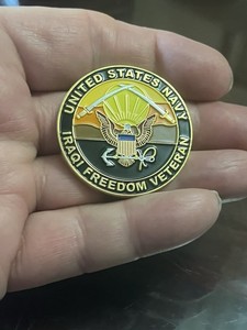 United States Navy Iraqi Freedom Veteran Challenge Coin