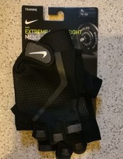 XL Nike extreme Lightweight Gym Training Gloves Black Weights, Cycling,New