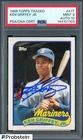 Ken Griffey Jr Signed 1989 Topps Traded #41T RC Rookie PSA 9 PSA/DNA AUTO 10