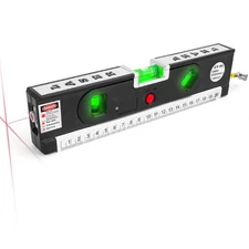 4-in-1 Laser Level with 3 LED Light,Multifunctional Torpedo Level 100Ft Align...