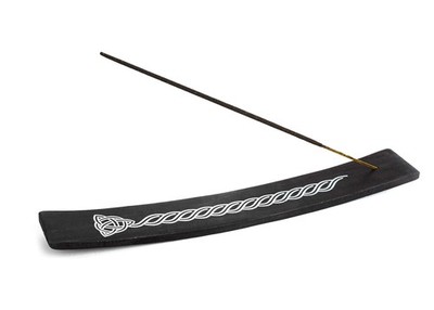 Incense Garden Wooden Holder for Sticks Triquetra Black