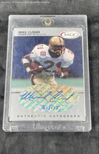1999 Sage Autographed Mike Cloud Rookie Card. rookie card picture