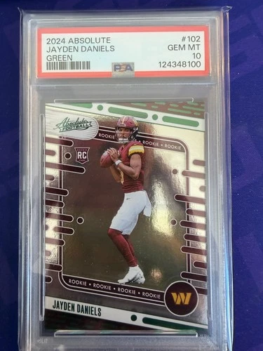 2024 Panini Absolute Jayden Daniels Green #102 PSA 10!!