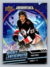 2022-23 Upper Deck Credentials - Highly Anticipated Owen Power #HA-1 (RC)