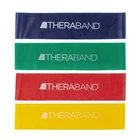 THERABAND Resistance Band Loop Set, Pack of 4, 12 Inch Band Loop Kit for Legs &