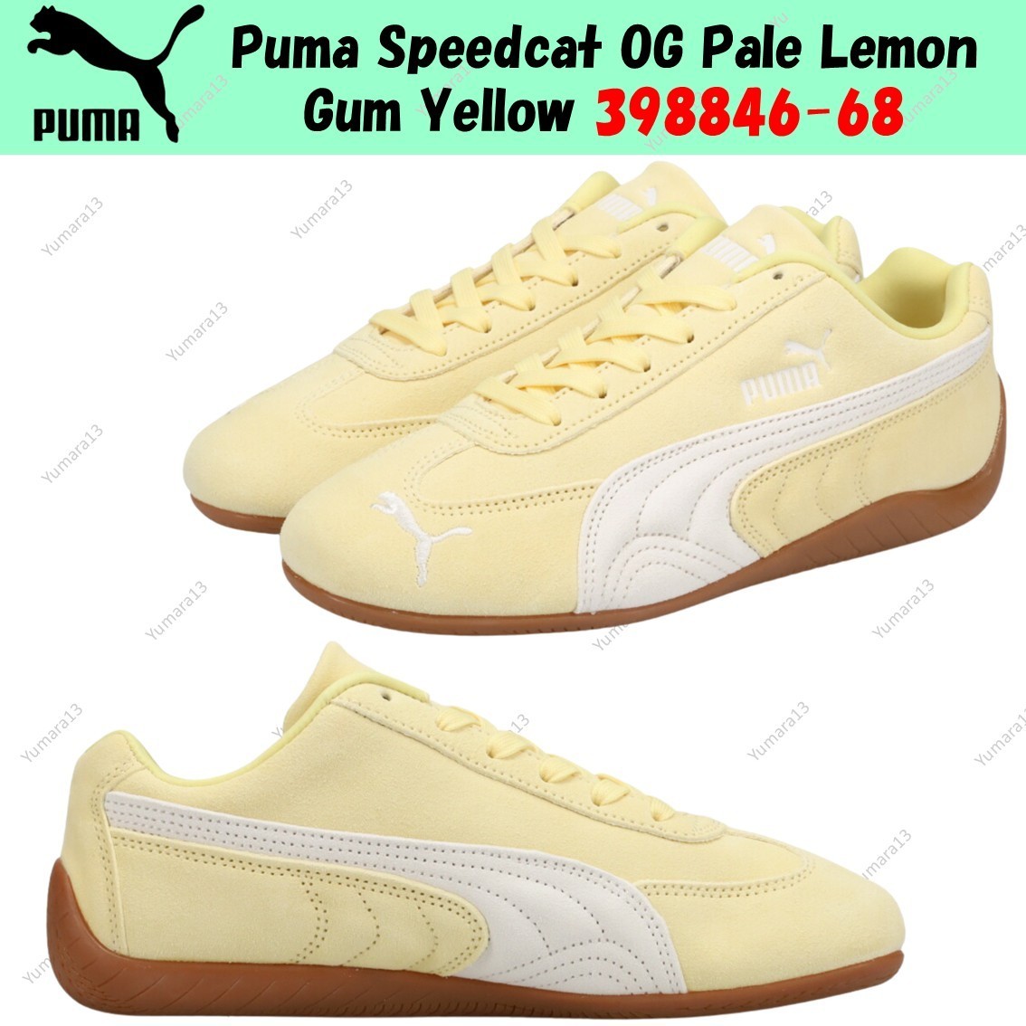 Puma Speedcat OG Pale Lemon Gum Yellow 398846-68 Men's Size | eBay