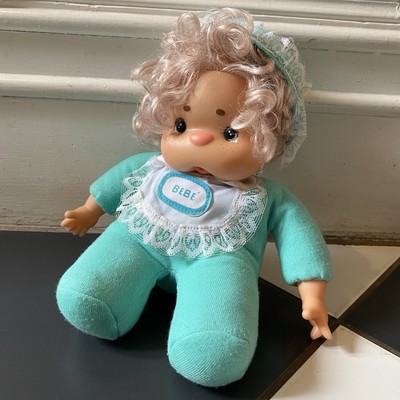 Vintage Fiba Puppe Rosebonbon Bebe Plüschtier Stofftier Baby süß Kitsch Daumenlutschen