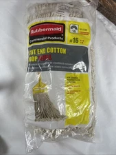 Rubbermaid cut end cotton mop refill #16 small NOS Mopping Floor Cleaning