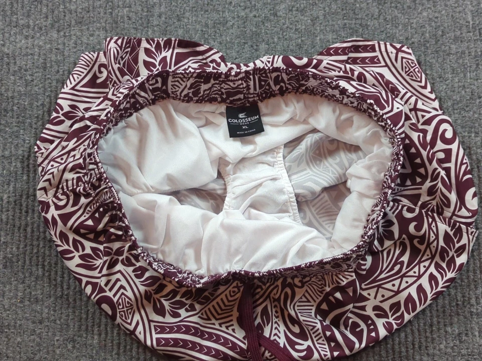 Bañador Virginia Tech Hombres XL Tropical Forrado Hokies Cordón Pantalones Cortos Playa Foto 4 de 4