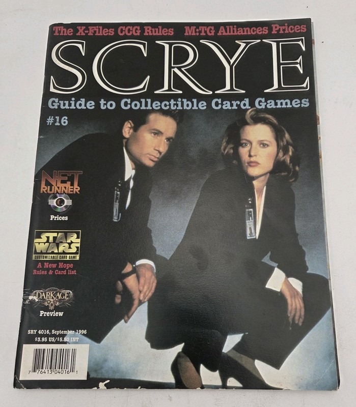 1996 Sept SCRYE GUIDE TO COLLECTIBLE CARD GAMES #16 Magazine TCG CCG MTG X-Files