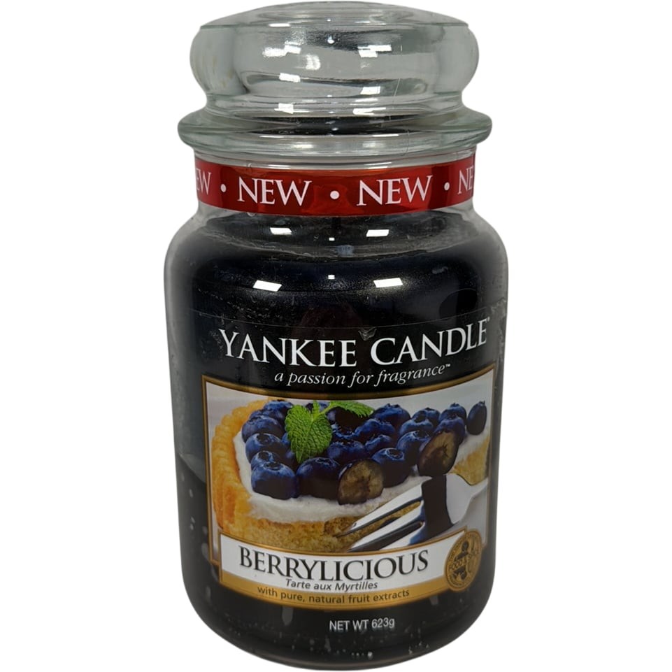 Yankee Candle Berrylicious Large 623g Jar Scented Candle RARE Retired
