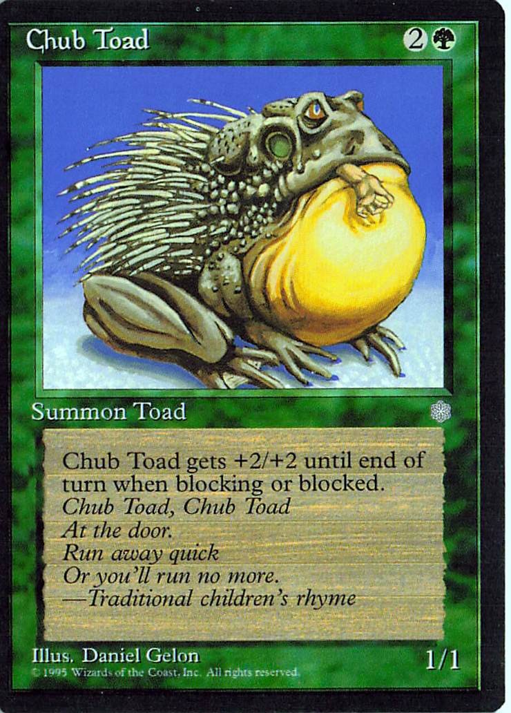 Chub Toad Common Ice Age Magic: The Gathering Near Mint